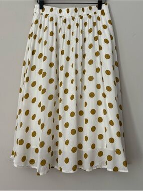Tulip B Polka Dot Midi Skirt